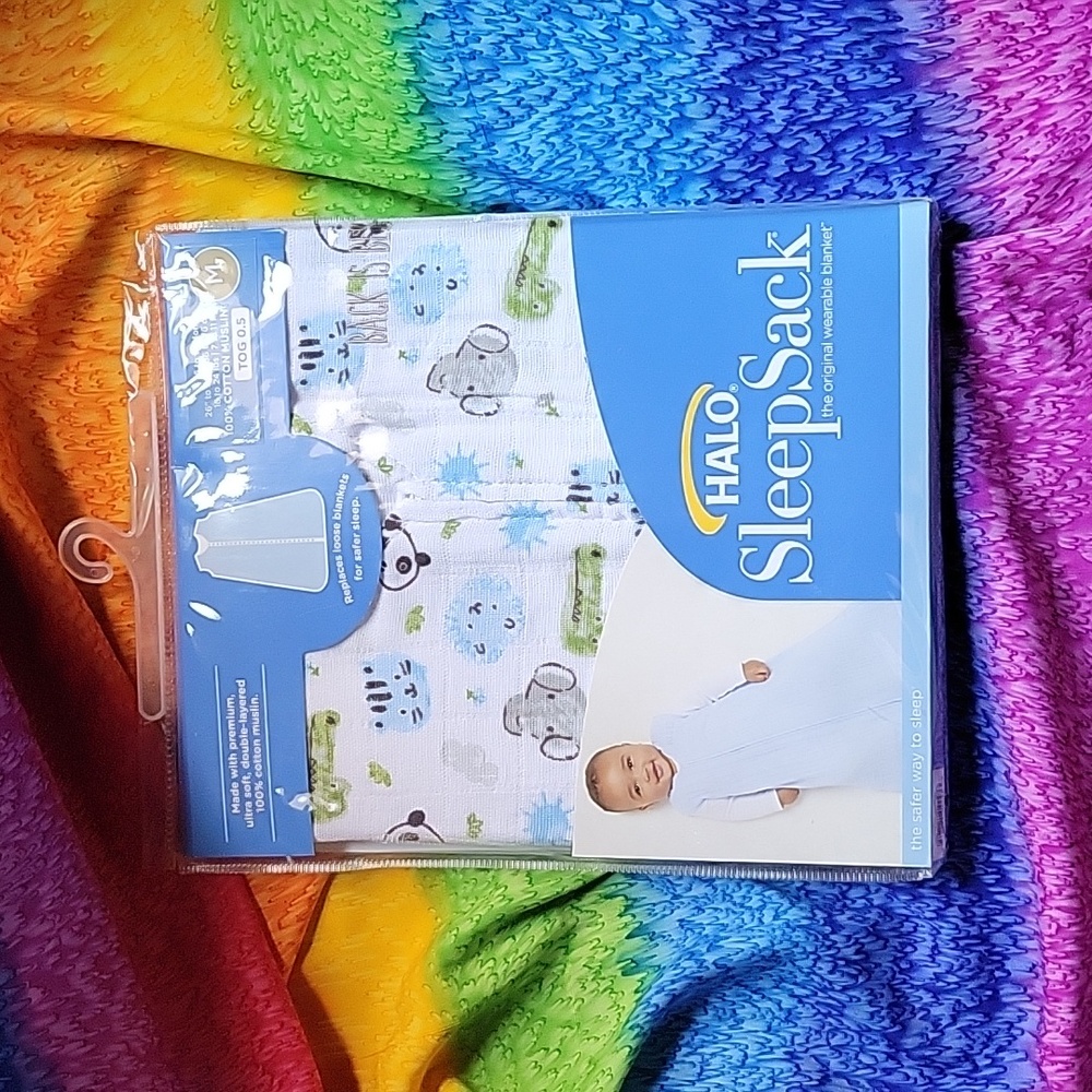 🆕️HALO®WEARABLE BLANKET COTTON MUSLIN Size:M